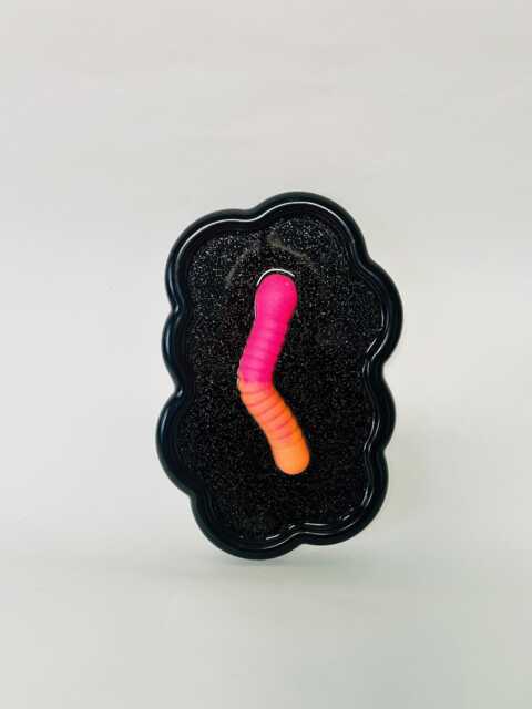 Sour Worm Wavy Wall Art/ Dopamine Decor/ Maximalist Fake Food/ Food Pop Sculpture/ Funky Unique Gift/Kitchen - image 1
