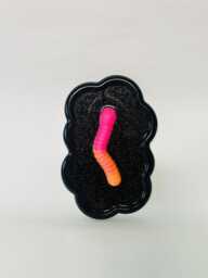 Sour Worm Wavy Wall Art/ Dopamine Decor/ Maximalist Fake Food/ Food Pop Sculpture/ Funky Unique Gift/Kitchen - thumbnail 1