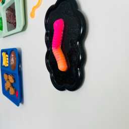 Sour Worm Wavy Wall Art/ Dopamine Decor/ Maximalist Fake Food/ Food Pop Sculpture/ Funky Unique Gift/Kitchen - thumbnail 3