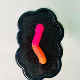 Sour Worm Wavy Wall Art/ Dopamine Decor/ Maximalist Fake Food/ Food Pop Sculpture/ Funky Unique Gift/Kitchen - thumbnail 4