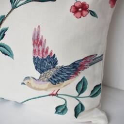 Laura Ashley Elveden Cranberry Bird Cushion Handmade Throw Pillow - thumbnail 3