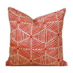 Indoor Pillow Cover With Zippers, Orange, Yellow & Red, Pick Your Favorites - thumbnail 3