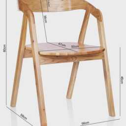 Oak Dining Chair Aby - thumbnail 3