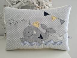 Whale Pillow, Personalized Cuddly Pillow