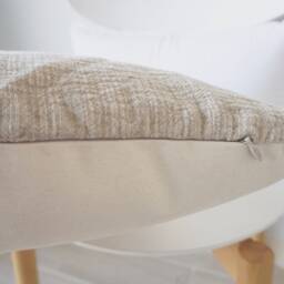 Cream Striped Pillow Cover - thumbnail 4