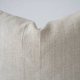 Cream Striped Pillow Cover - thumbnail 2