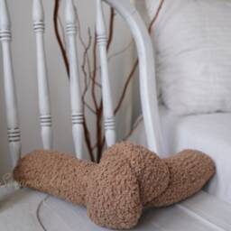 Teddy Boucle Knot Pillow - Long Throw Love - thumbnail 4