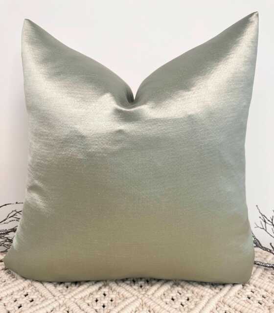 Luxury Green Sage Scatter Cushion - Handcrafted Designer Pillow For Sofa Bed Set Style No 208 - image 1