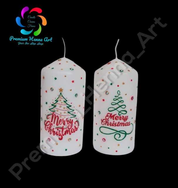 1x Decorative Personalized Henna Mehndi Candles, Wedding, Christmas, Birthdays, New House, Gifts - image 1