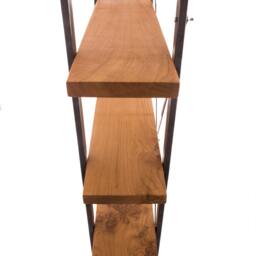 Oak & Steel Bookcase Display Unit - thumbnail 4