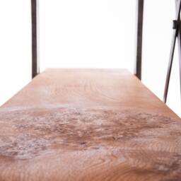 Oak & Steel Bookcase Display Unit - thumbnail 3