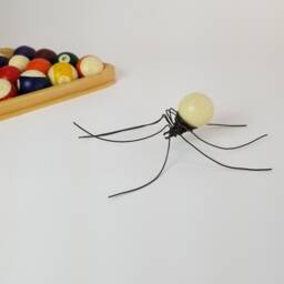 Cue Ball Pool Spider Repurposed Art, Free Shipping in Us - thumbnail 3