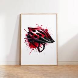 Mountain Bike Print - Set Of 3 Posters - Watercolor Painting Watercolour Picture Biker Poster Wall Art Gifts For Biking - thumbnail 3