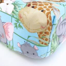 Jungle Baby Animals Fitted Crib Sheet, Zoo Animal Bedding, Toddler Bedding - thumbnail 2