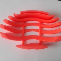 Wavy 3D Printed Soap Dish Tray - thumbnail 2