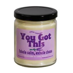 Lavender Soy Candle - You Got This, Sympathy Gift, Divorce Co-Worker, Thoughtful Gift For Mom, Gifts, Ideas Women - thumbnail 1