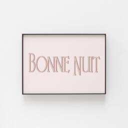 Bonne Nuit Poster, French Wall Art, 4 Colours To Choose From, Perfect For Bedroom, Place Above The Bed Or Outside Elegant Art - thumbnail 2