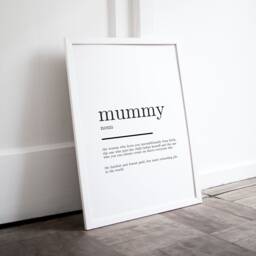 Dictionary Print For Mummy, Mother's Day Print, Dictionary Style Definition Of Baby Shower Gift - thumbnail 1