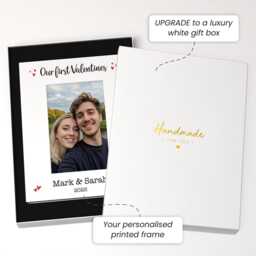 Personalised Our First Valentines Photo Frame 6x4 7x5 Picture Frames Gifts - thumbnail 3