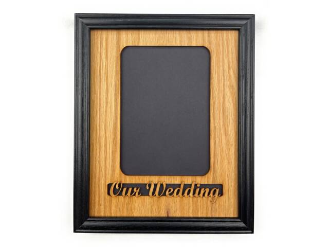Personalized Our Wedding Picture Frame - 8x10 Holds 5x7 Photo Bride & Groom Gift For Couple, Gift, Newly Wed - image 1