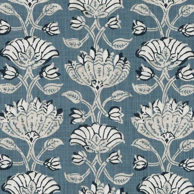 "Pair 25 Or 50"" Robert Allen Pradesh Flint Blue Rod Pocket Drapes Panels Cafe Curtains 24 63 72 84 96 108 120 132"