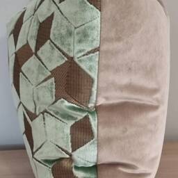 Designers Guild Fitzrovia Antique Jade & Omega Velvet Cushion Cover 45x45 cm - thumbnail 2