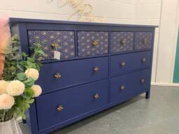 Large Chest Of Drawers Painted Bespoke Stencilled