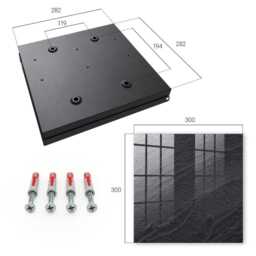 Stone Structure Key Cabinet For Home, Black Industrial Box, Minimalist Textures, Lovers Of Minimalism - thumbnail 4