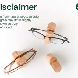 Walnut Glasses Holder, Wooden Eyewear Stand, Spectacles Organizer For Office Desk, Custom Sunglasses Bedside Stand - thumbnail 4