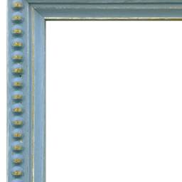 Crown Blue Distressed Wood Photo Frame With Oxford Mount - thumbnail 3