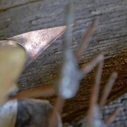 Spoon Rooster Silversmith Small Sculptures Farm Welded Garden Silver Copper Eclectic Metal Silverware Animal Gift Handmade - Art Beats - thumbnail 4