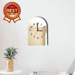 Arch Acrylic Clock - Many Colours Available - Bespoke Shapes & Sizes Made - thumbnail 1