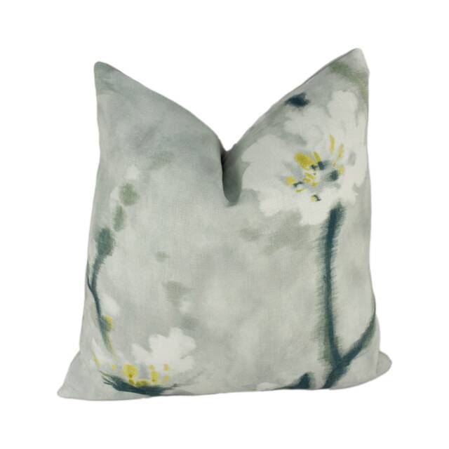 Sanderson - Eleni Grey/Pearl Cushion Cover Throw Pillow Designer Home Decor - image 1