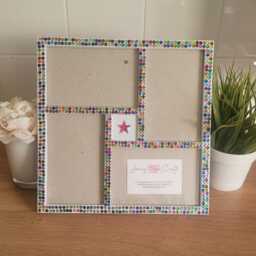 Colourful Rhinestone Multi Photo Frame - 4x4x6 - thumbnail 4