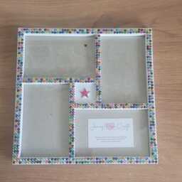 Colourful Rhinestone Multi Photo Frame - 4x4x6 - thumbnail 2
