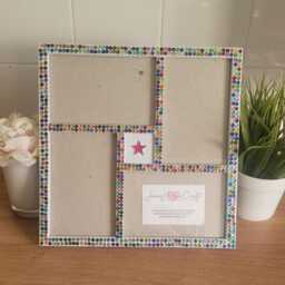 Colourful Rhinestone Multi Photo Frame - 4x4x6 - thumbnail 3