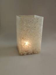 Wind Light Handmade in Spain-Fracture Solid Fiberlascubus With Shells Snail Shape - Color Light - thumbnail 1