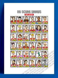 Lincoln City - No Score Draws Imps Edition A3 Print Of 36 Hand-Drawn Wonky Panini-style Doodles Of Various Lcfc Legends & Cult Herroes - thumbnail 1