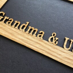 Grandma & Us Picture Frame - 5x7 Holds 4x6 Photo Family Frame, Gift For Grandma, Grandparents Grandpa Grandkids - thumbnail 2