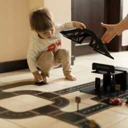 Personalized Wooden Car Track Puzzle Montessori Toy For Toddlers - thumbnail 4