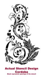 Wall Stencil Cordoba - Reusable Stencils For Walls Great Diy Decor - thumbnail 4