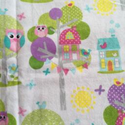Purple Owl Handmade Baby Blanket - thumbnail 2