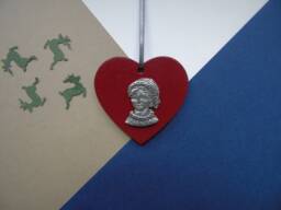 Jane Austen Christmas Decoration - Pride & Prejudice Tree Ornament Book Lover Gift Unique - thumbnail 1