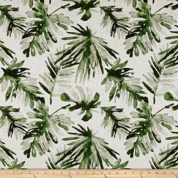Palm Fronds Indoor/Outdoor Pillow Cover.green & Offwhite - image 1