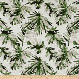 Palm Fronds Indoor/Outdoor Pillow Cover.green & Offwhite - thumbnail 2