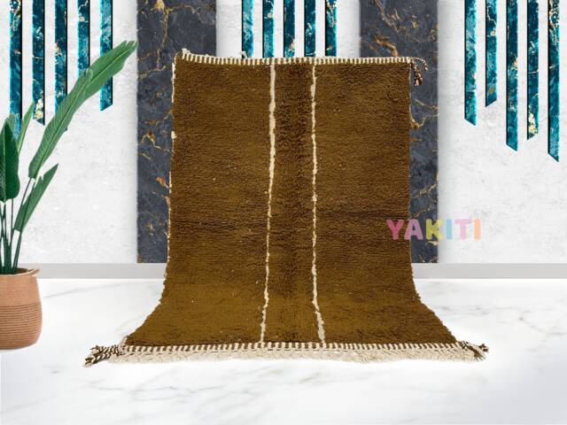 Yakiti - 7X5Ft Moroccan Rug, Beni Ourain Area Modern Wool Living Room Beniourain Handmade Soft Carpet, 226 cm X 156 - image 1