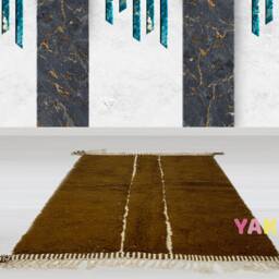 Yakiti - 7X5Ft Moroccan Rug, Beni Ourain Area Modern Wool Living Room Beniourain Handmade Soft Carpet, 226 cm X 156 - thumbnail 2