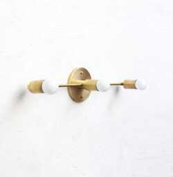 Bathroom Vanity, Vanity Fixture, Mid Century Brass Wall Sconce Light, Ul Listed No.0086 - thumbnail 1