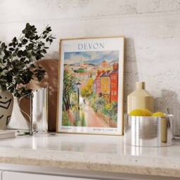 Devon Print, Poster, Wall Art, Art Artwork, Photo, Travel, Decor, Photography - thumbnail 3