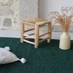 Large Handwoven Forest Green Rug 140x200cm, Living Room Rug, Area Soft Bohemian Decoration, Boho Tapis De Salon - thumbnail 4